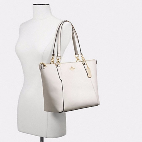 New COACH Pink Crossgrain Leather Ava Tote Bag NWT - Picture 2 of 8